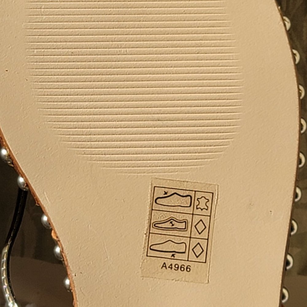 J. Crew Studded Gladiator Sandal Gold Leather.SALE!Was 60 Reduced to $45 - Picture 6 of 9